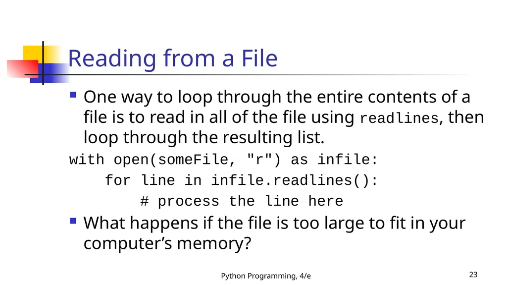 Python Programming, 4/e 1 Python Programming: An - slide 23 of 109