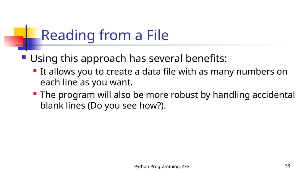 Python Programming, 4/e 1 Python Programming: An - slide 33 of 109