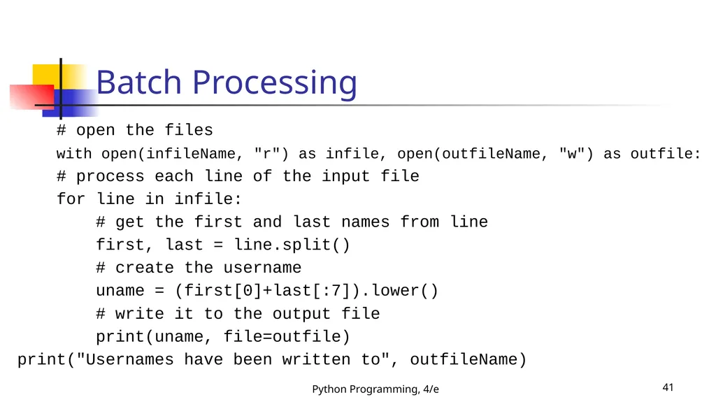 Python Programming, 4/e 1 Python Programming: An - slide 41 of 109
