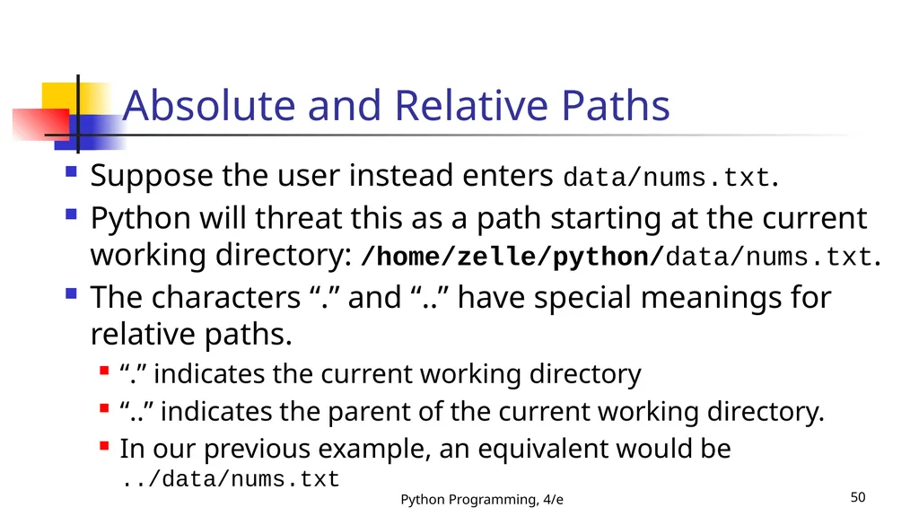 Python Programming, 4/e 1 Python Programming: An - slide 50 of 109