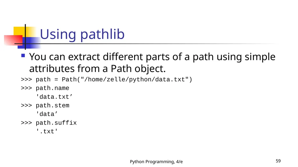 Python Programming, 4/e 1 Python Programming: An - slide 59 of 109