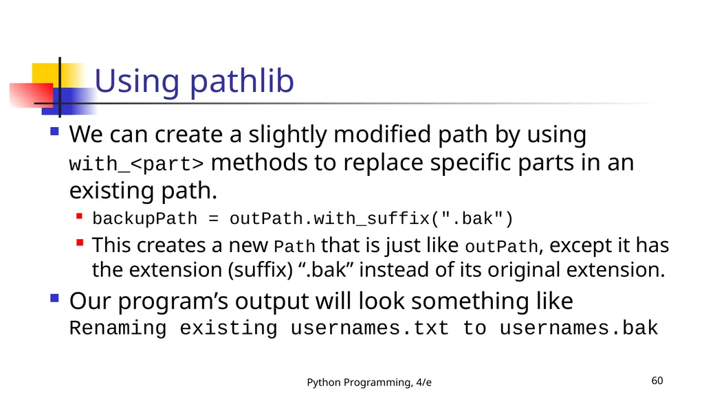 Python Programming, 4/e 1 Python Programming: An - slide 60 of 109