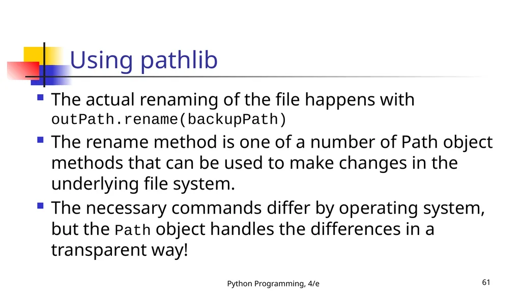 Python Programming, 4/e 1 Python Programming: An - slide 61 of 109