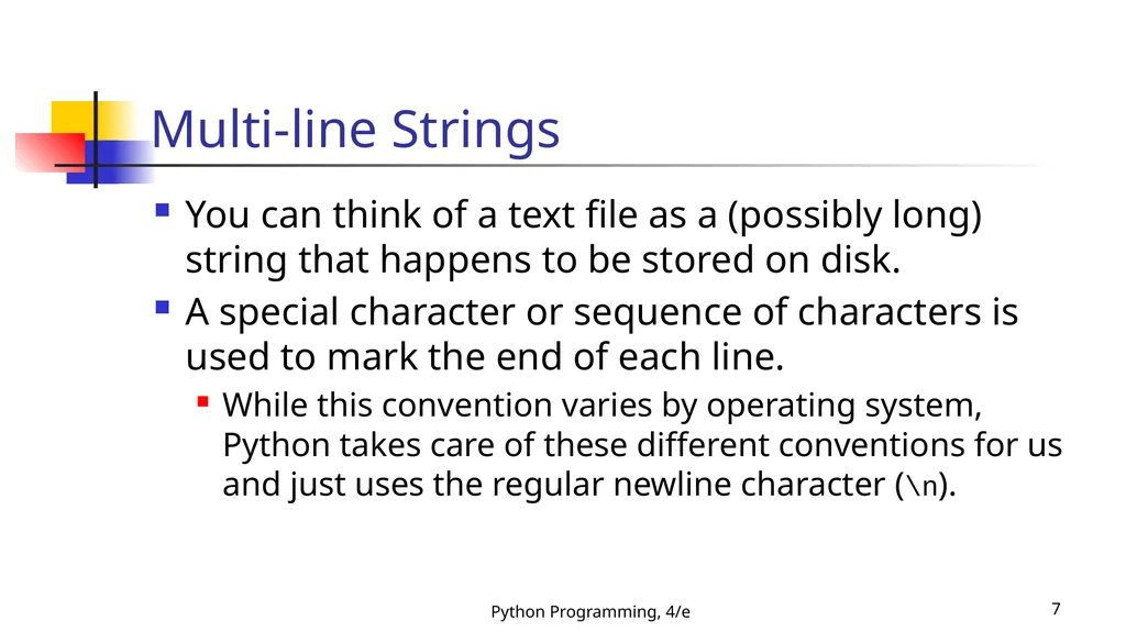 Python Programming, 4/e 1 Python Programming: An - slide 7 of 109