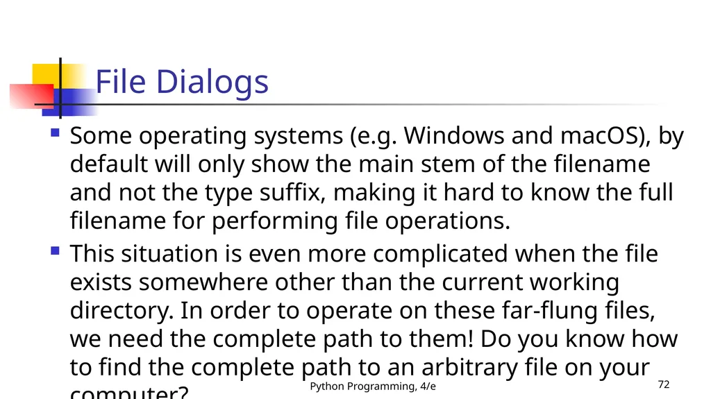 Python Programming, 4/e 1 Python Programming: An - slide 72 of 109