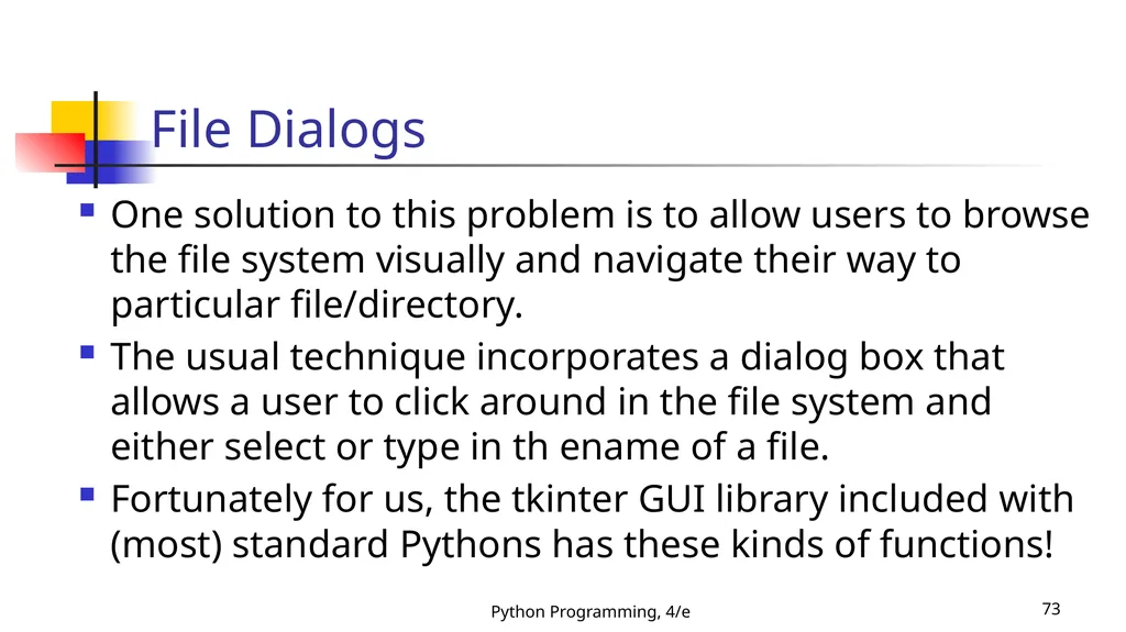 Python Programming, 4/e 1 Python Programming: An - slide 73 of 109