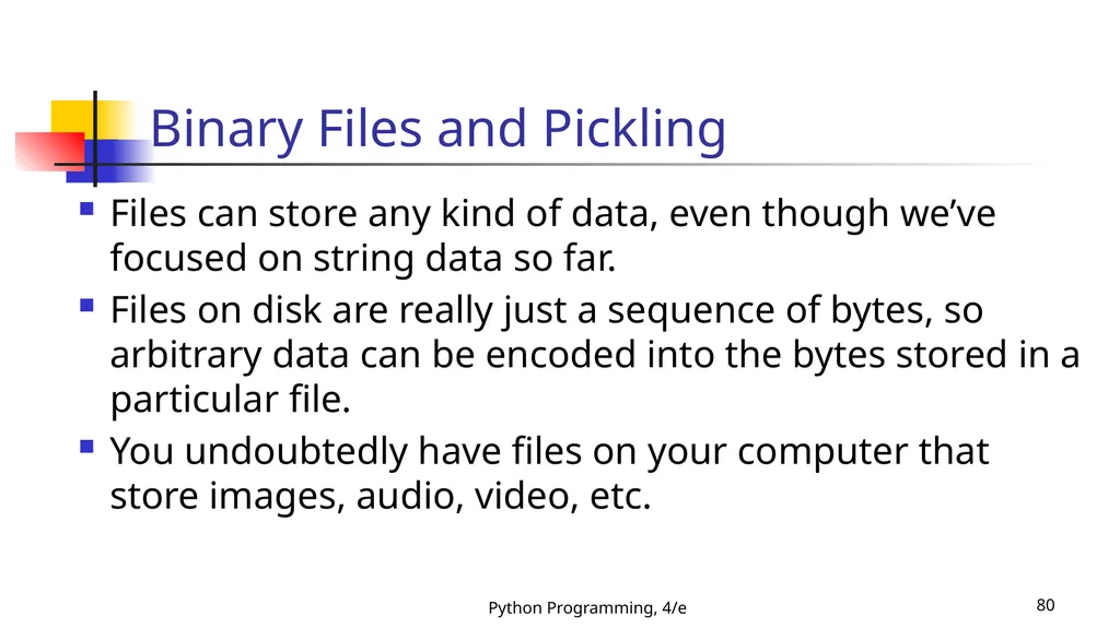 Python Programming, 4/e 1 Python Programming: An - slide 80 of 109