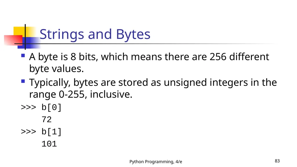 Python Programming, 4/e 1 Python Programming: An - slide 83 of 109