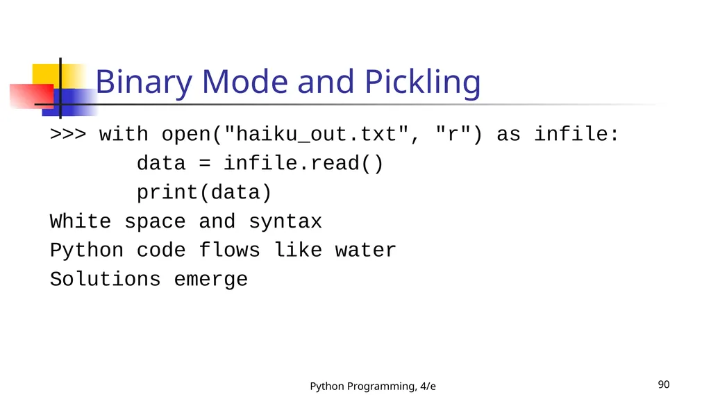 Python Programming, 4/e 1 Python Programming: An - slide 90 of 109