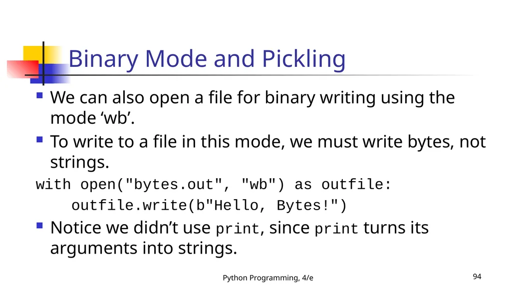 Python Programming, 4/e 1 Python Programming: An - slide 94 of 109