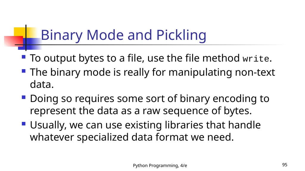 Python Programming, 4/e 1 Python Programming: An - slide 95 of 109