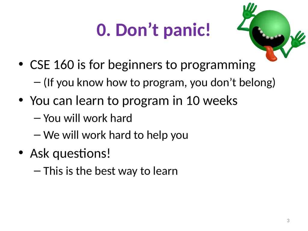 Introduction to Python and programming Ruth - slide 3 of 24