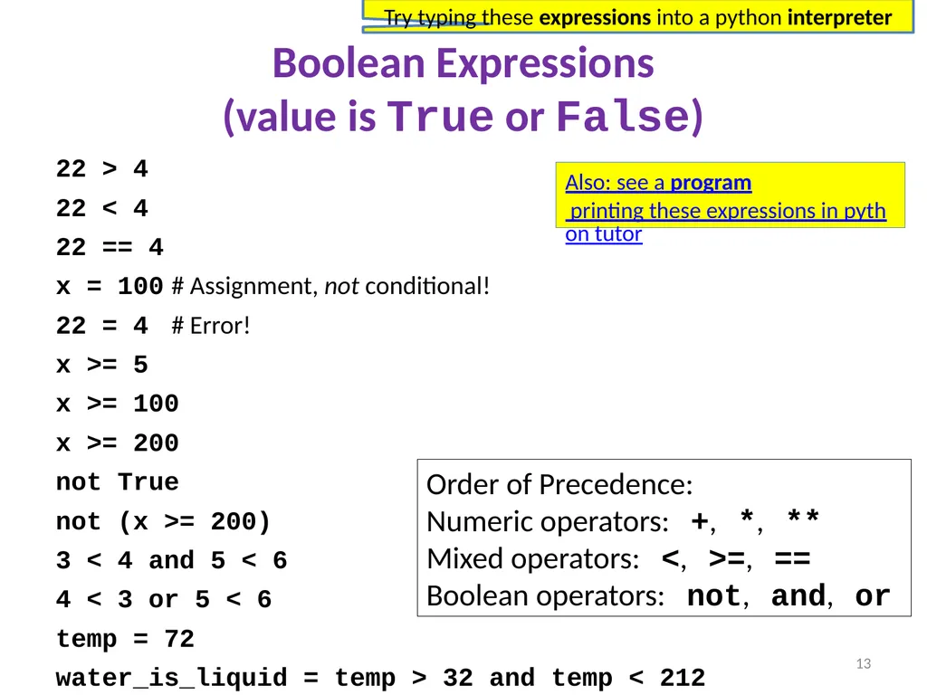 Introduction to Python and programming Ruth - slide 13 of 24