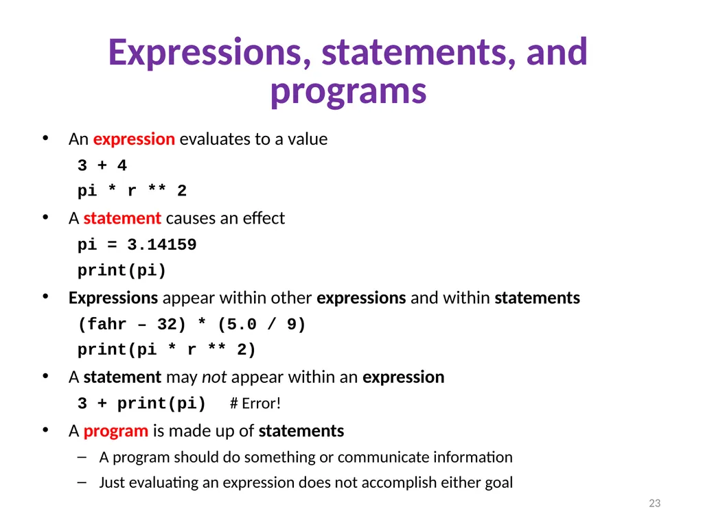 Introduction to Python and programming Ruth - slide 23 of 24