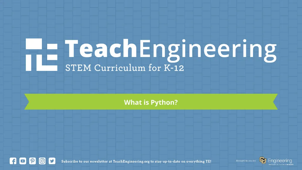 What is Python? What is Python? Python is a - slide 1 of 12