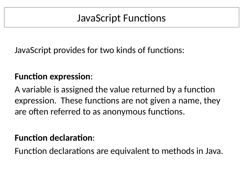 JavaScript Basics Topics Overview Syntactic - slide 19 of 30