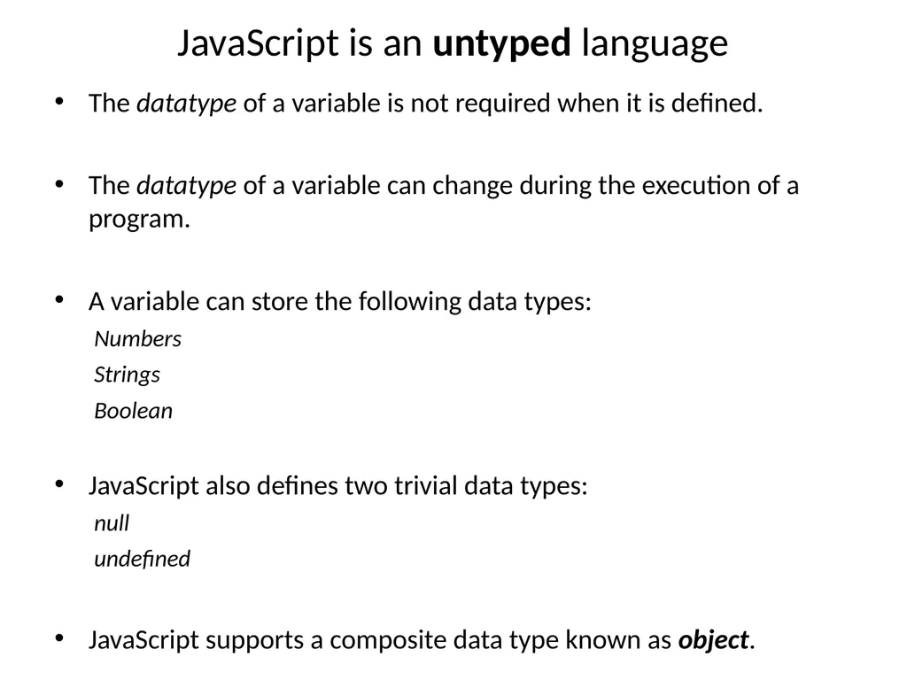 JavaScript Basics Topics Overview Syntactic - slide 5 of 30