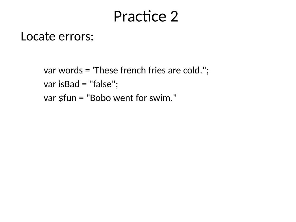 JavaScript Basics Topics Overview Syntactic - slide 12 of 30
