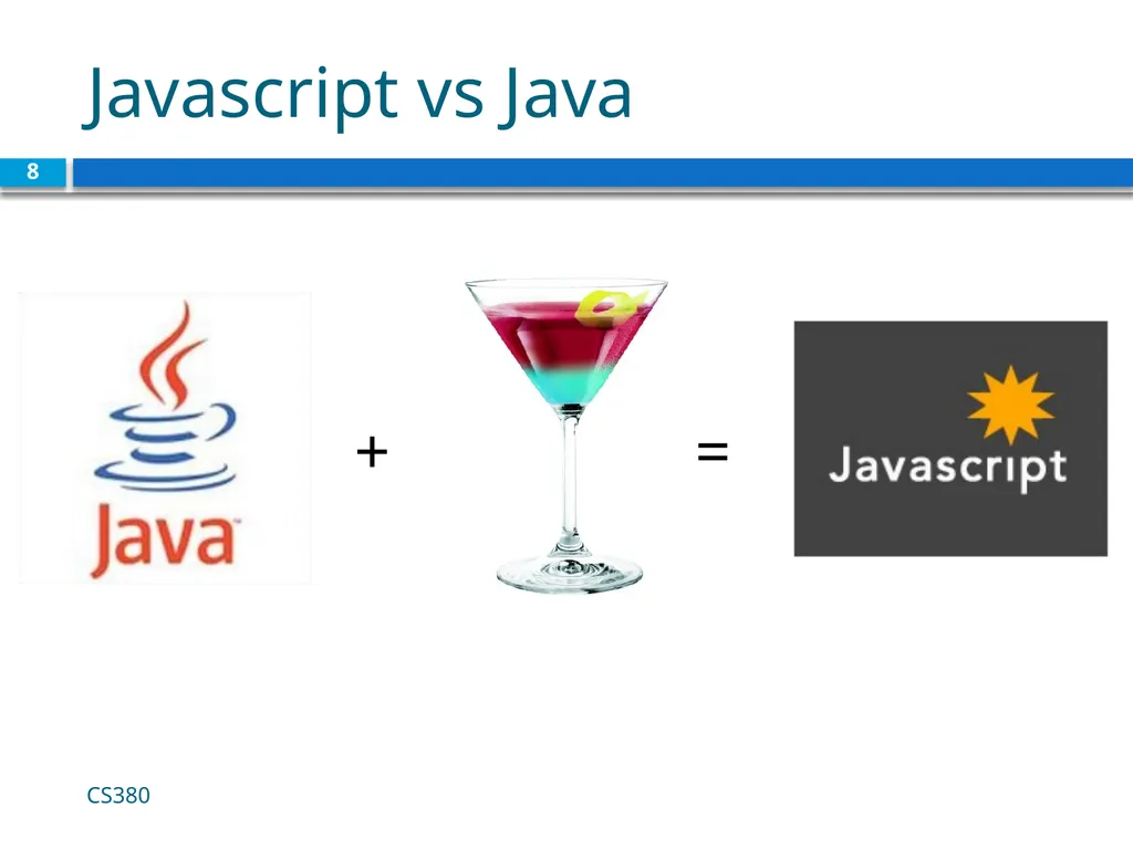 Intro to Javascript CS380 1 Client Side Scripting - slide 8 of 40