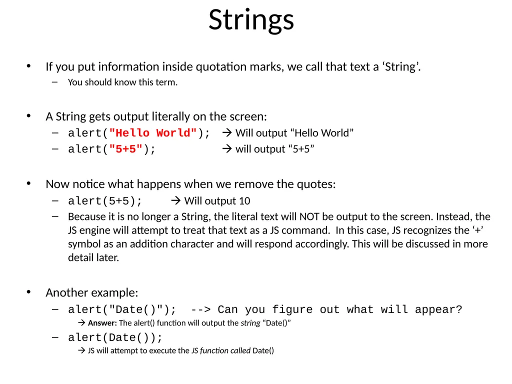 JavaScript Part 1 Introduction to scripting - slide 12 of 14