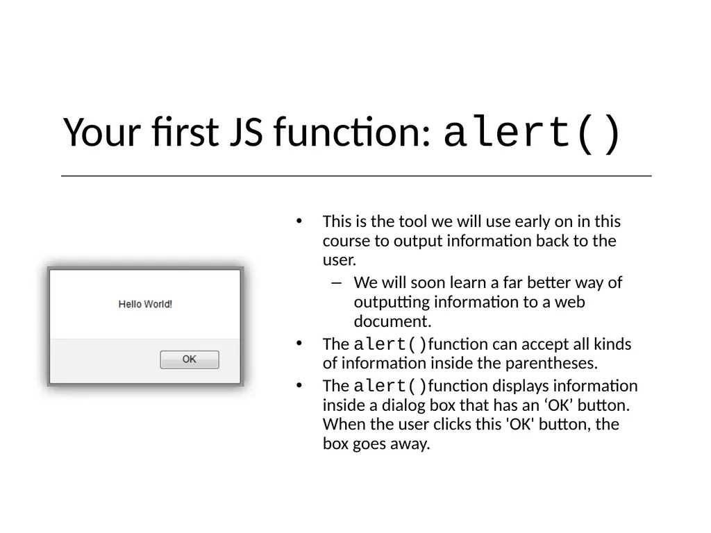 JavaScript Part 1 Introduction to scripting - slide 6 of 14