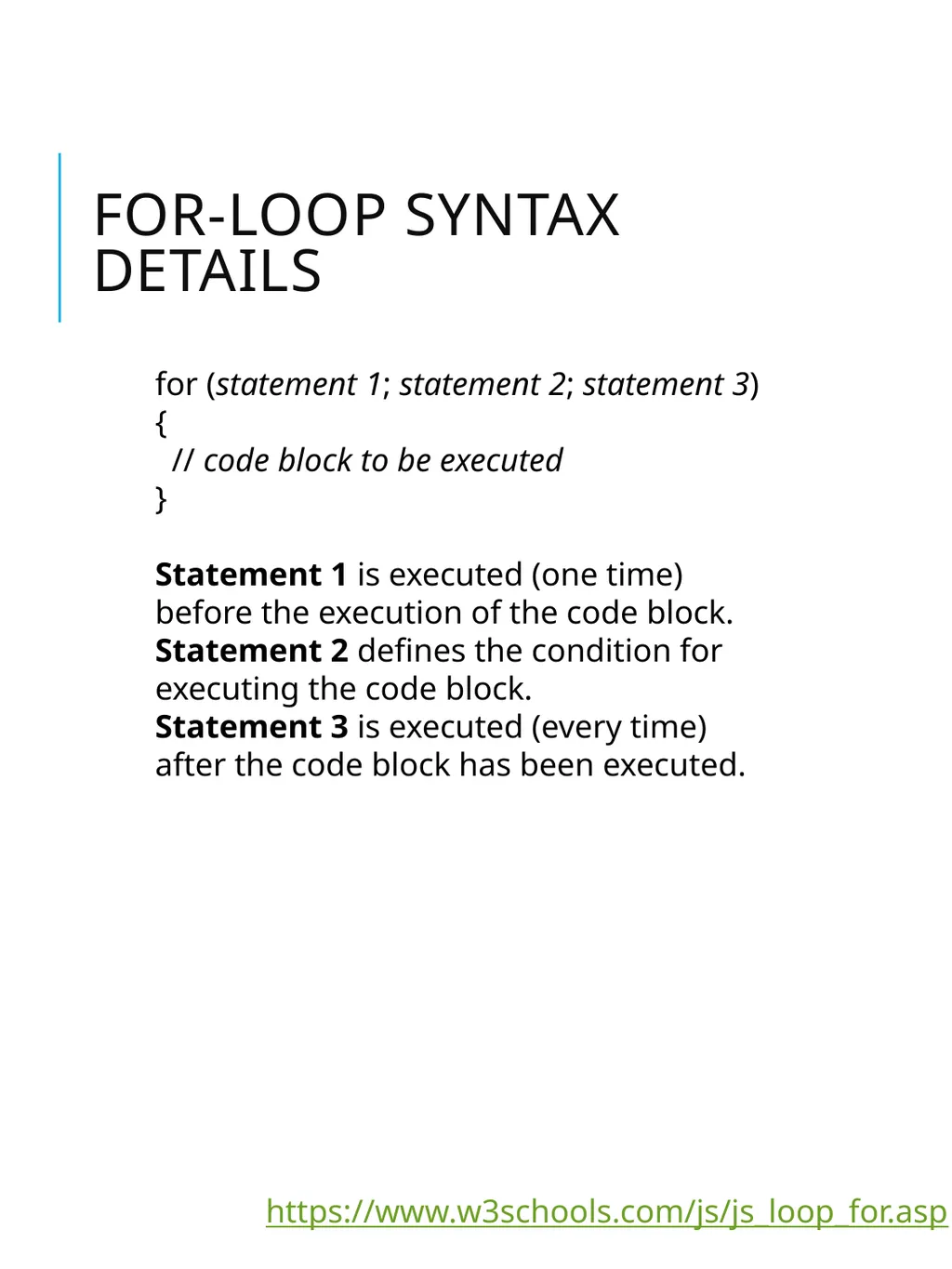 Intro to JavaScript Basic Syntax Goals for today - slide 16 of 26