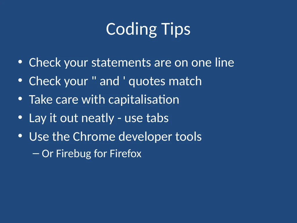 JavaScript CMPT 281 Outline Introduction to - slide 42 of 47