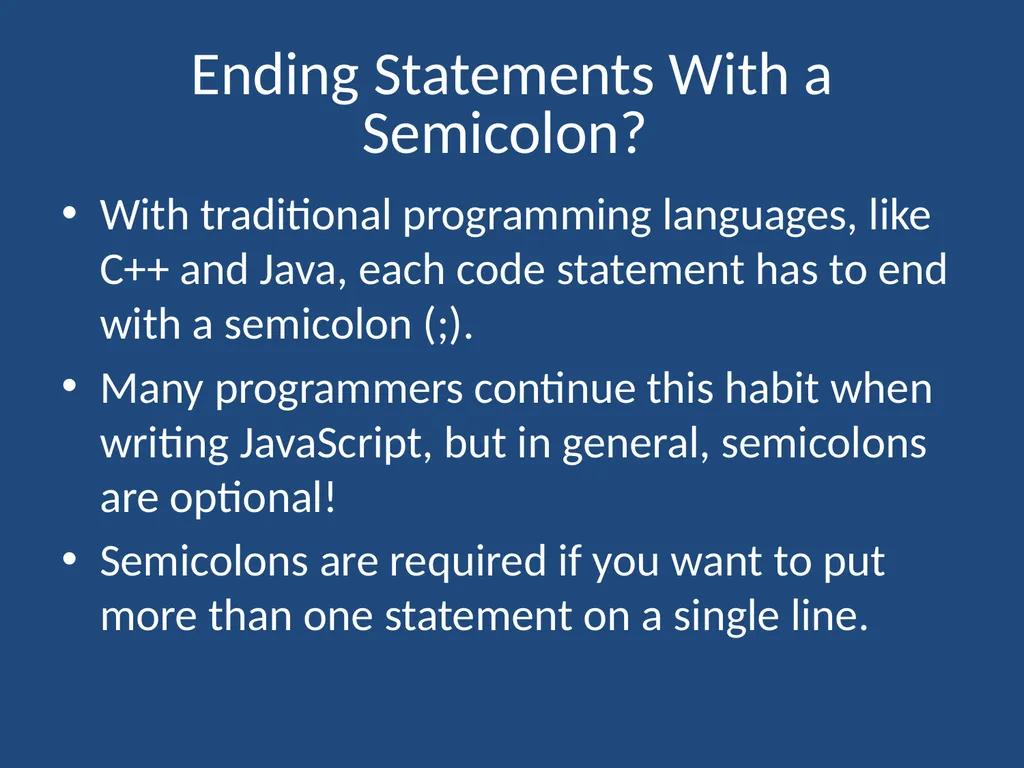JavaScript CMPT 281 Outline Introduction to - slide 44 of 47