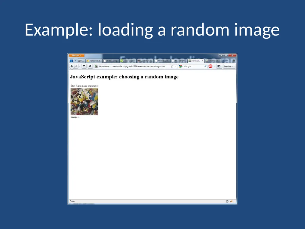 JavaScript CMPT 281 Outline Introduction to - slide 19 of 47