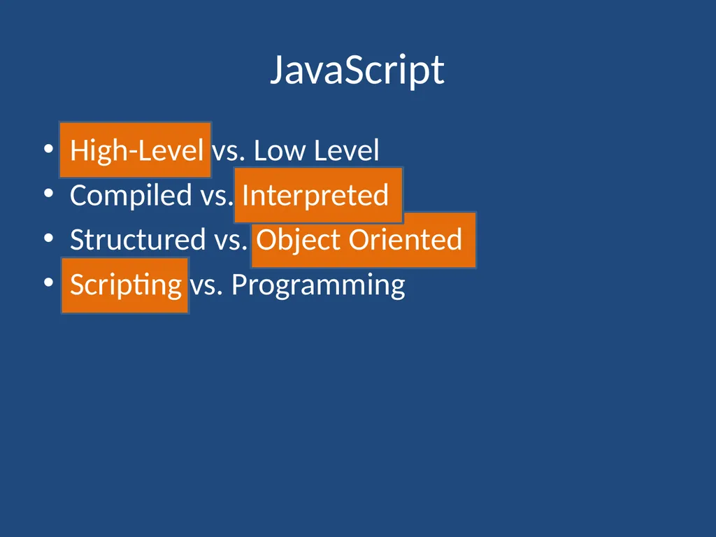 JavaScript CMPT 281 Outline Introduction to - slide 14 of 47