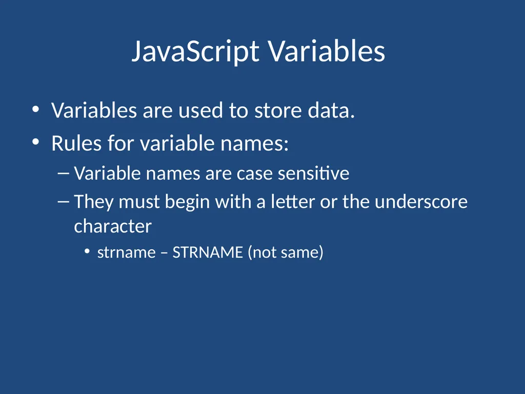 JavaScript CMPT 281 Outline Introduction to - slide 33 of 47