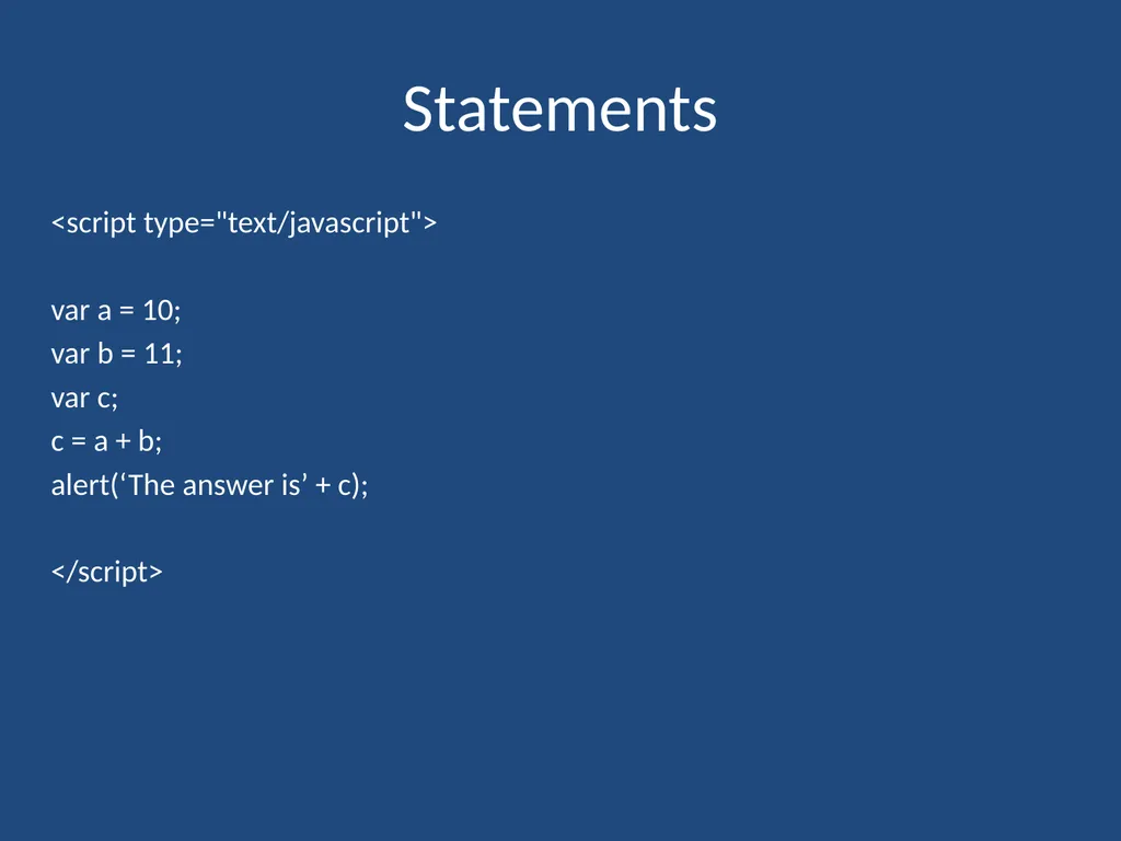 JavaScript CMPT 281 Outline Introduction to - slide 32 of 47