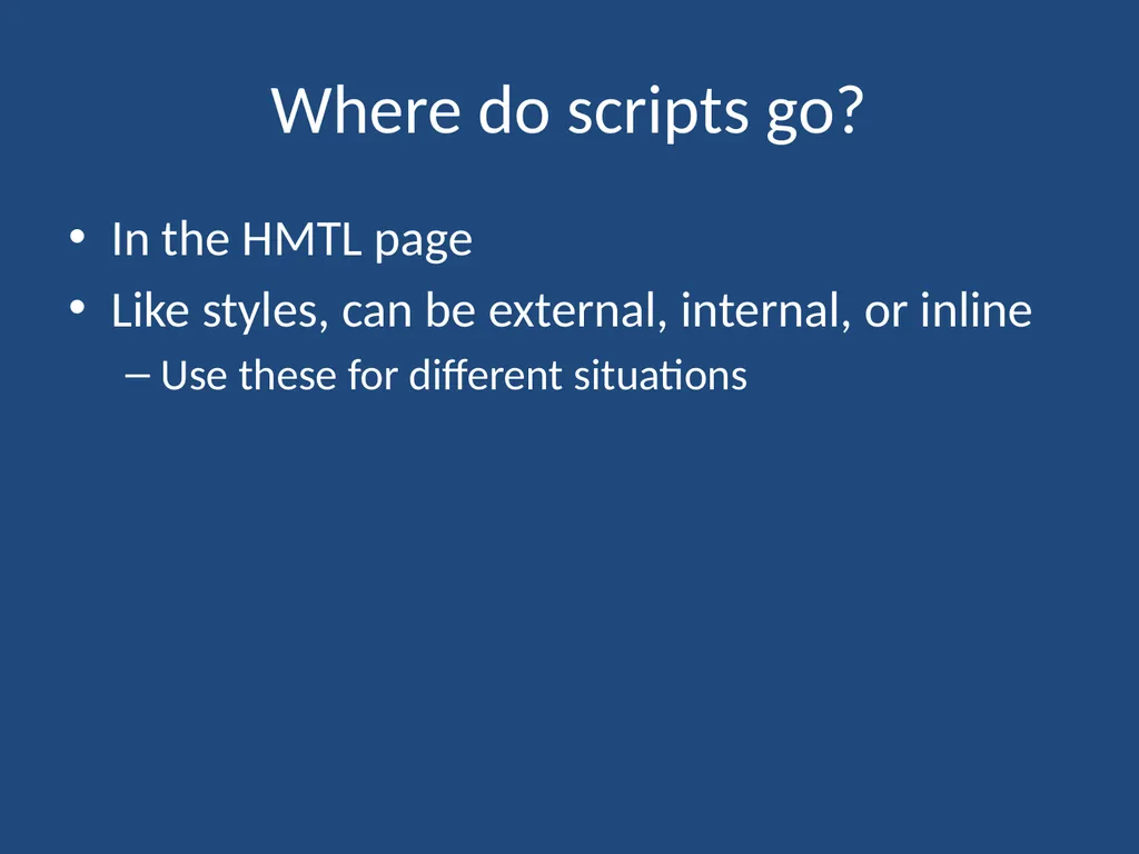 JavaScript CMPT 281 Outline Introduction to - slide 20 of 47