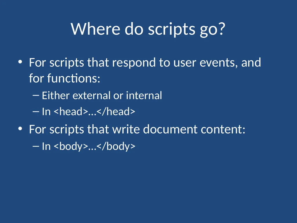 JavaScript CMPT 281 Outline Introduction to - slide 21 of 47