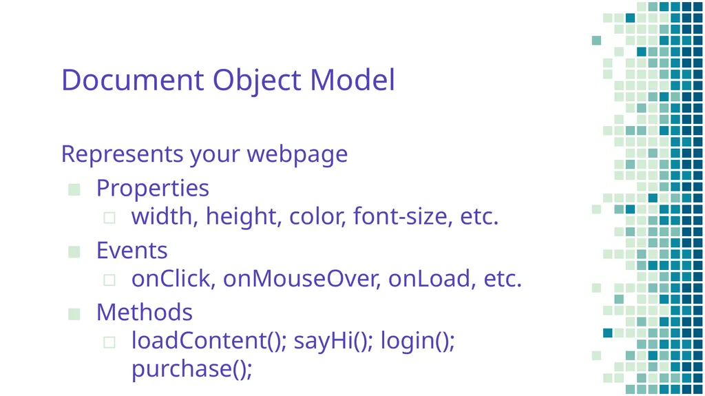Introduction to JavaScript COMP 3700 With thanks - slide 16 of 18