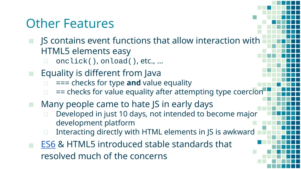 Introduction to JavaScript COMP 3700 With thanks - slide 10 of 18