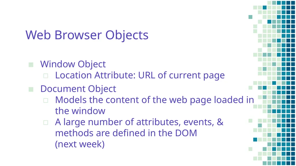 Introduction to JavaScript COMP 3700 With thanks - slide 15 of 18