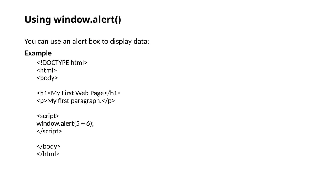 Chapter 4 JavaScript Internet Programming I: - slide 17 of 59