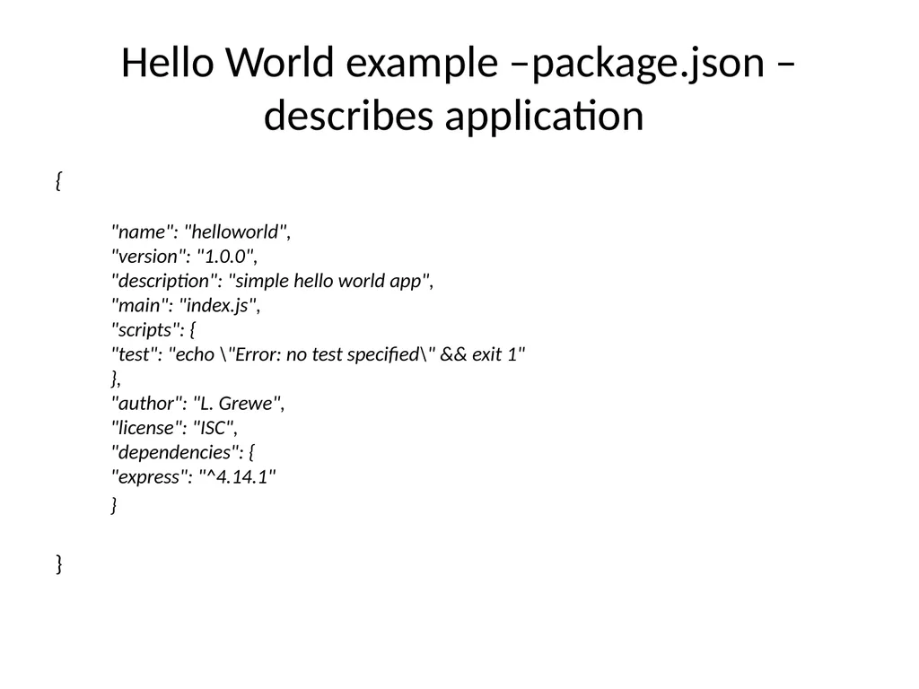 NodeJS 3rd October 2019 The MEAN stack - slide 22 of 32