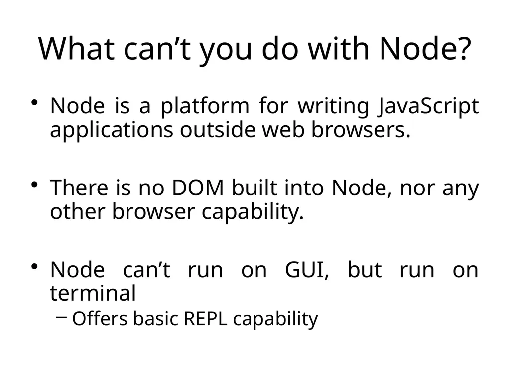 NodeJS 3rd October 2019 The MEAN stack - slide 7 of 32