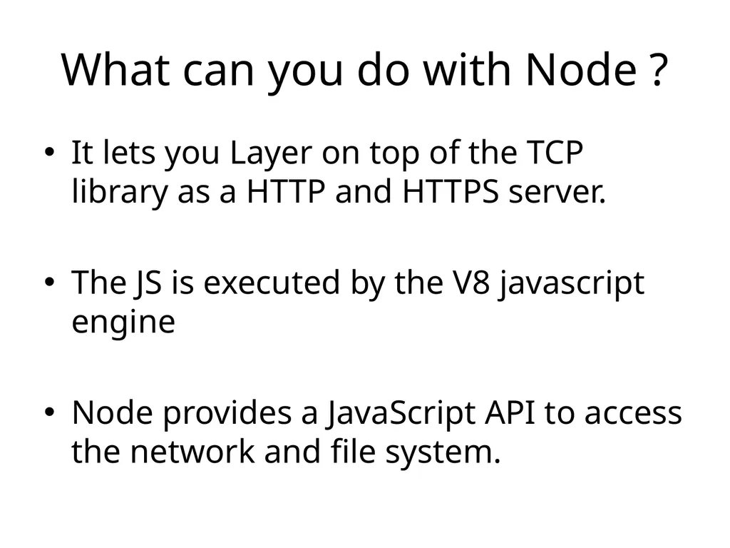 NodeJS 3rd October 2019 The MEAN stack - slide 6 of 32