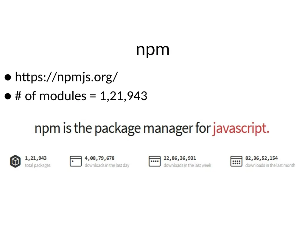 NodeJS 3rd October 2019 The MEAN stack - slide 17 of 32
