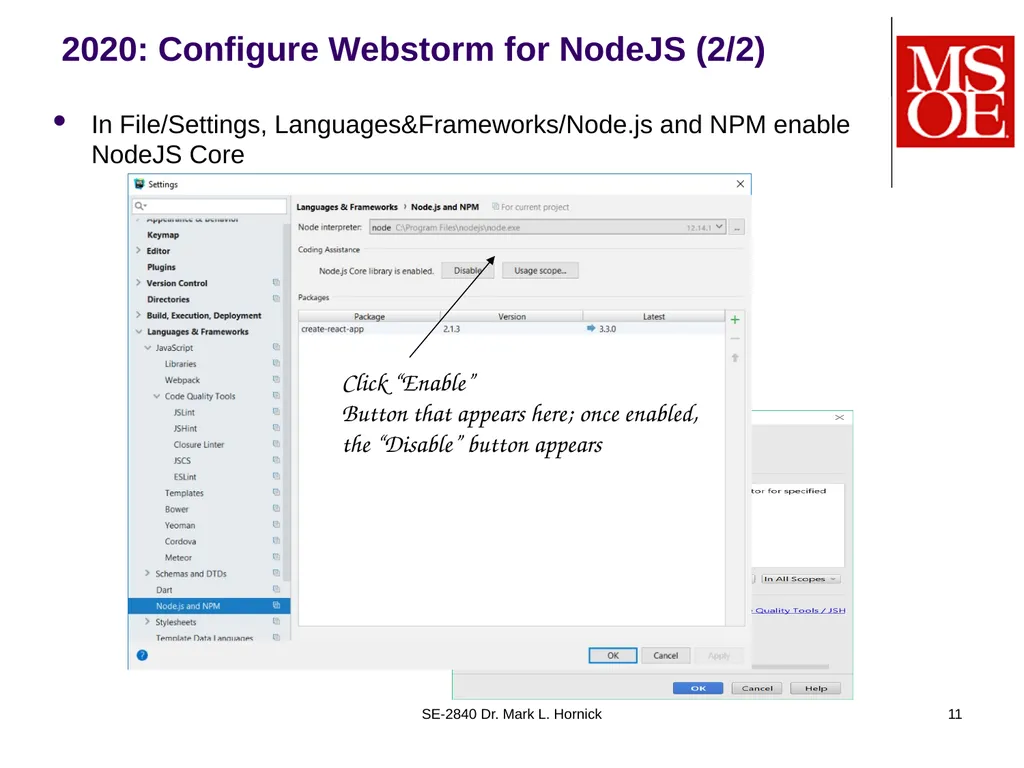SE-2840 Dr. Mark L. Hornick 1 Server-side - slide 11 of 18