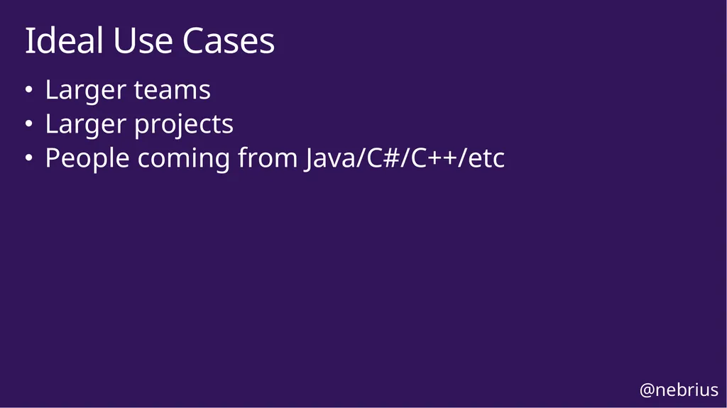 TypeScript in Practice Bryan Hughes, Ph.D. - slide 12 of 34