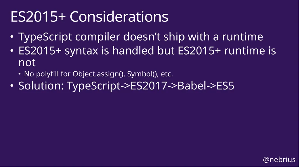 TypeScript in Practice Bryan Hughes, Ph.D. - slide 32 of 34