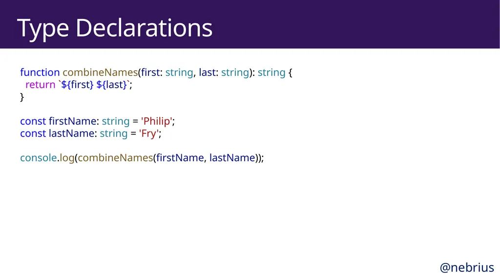 TypeScript in Practice Bryan Hughes, Ph.D. - slide 4 of 34