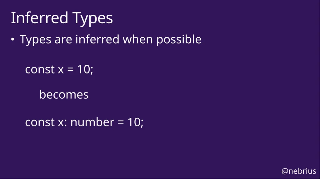 TypeScript in Practice Bryan Hughes, Ph.D. - slide 16 of 34