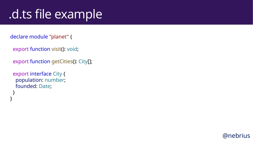 TypeScript in Practice Bryan Hughes, Ph.D. - slide 19 of 34