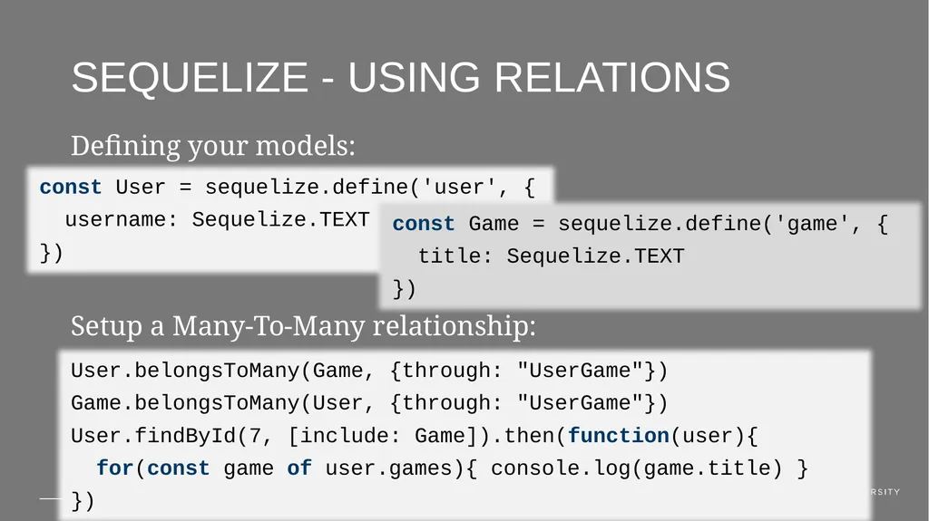 Using sequelize in node.js Peter Larsson-Green - slide 17 of 17