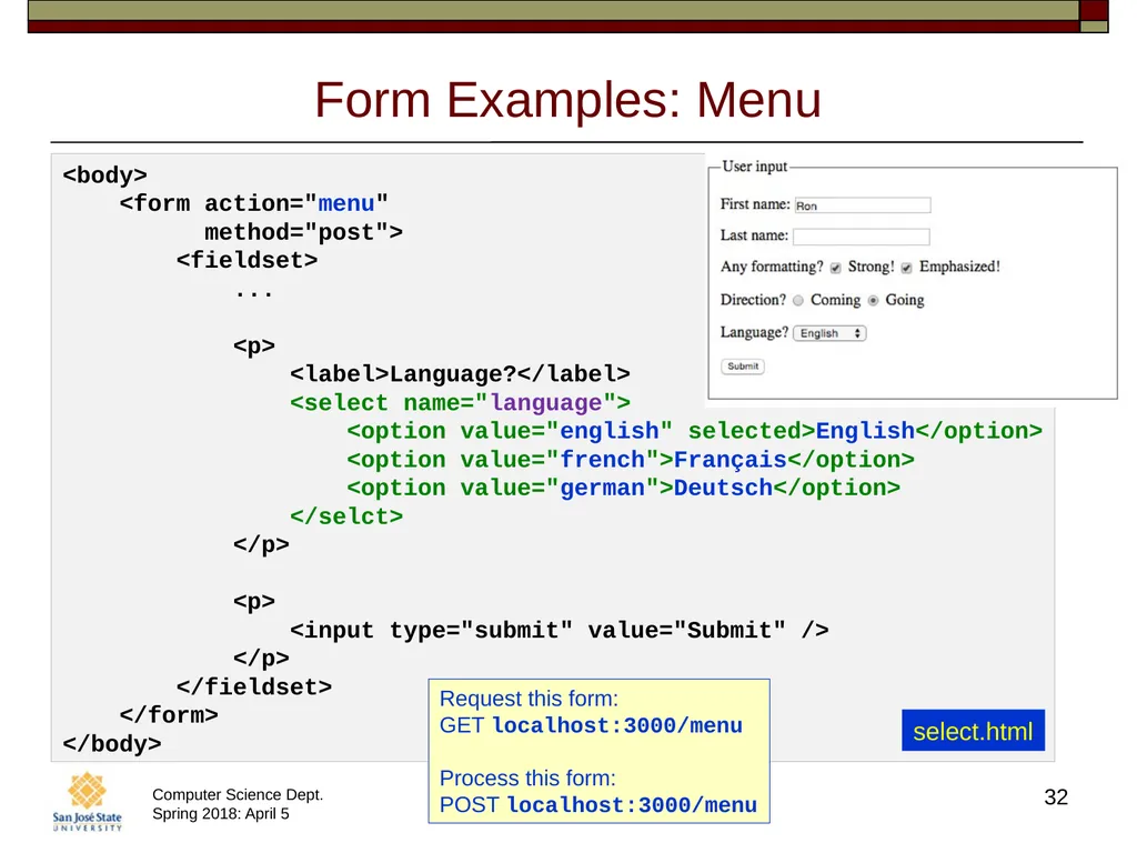 CS/SE 157B Database Management Systems II April 5 - slide 32 of 35